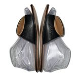 The Palatines Caeleste Slide Sandal in Black and Tan Size 6 Leather Circle Flat Photo 5