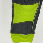 Athleta  Medium Vibe Relay Capri Leggings Athletic Pants Gray Neon Green Photo 3