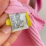 Cache  Pink Off-the-Shoulder Y2K Ribbed Sweater Size M Photo 5