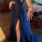 Mia Bella prom dress blue Size 0 Photo 0