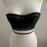 Free People  Intimates Black Bandeau Corset Bra Top Photo 0