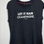 Betsey Johnson Performance Raw Sleeve T Shirt Women’s Medium Viscose Champagne Photo 0