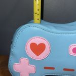 NEW One More Level game controller handbag adjustable crossbody strap retro Blue Photo 8