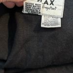 Flax  Size S 100% Linen Button Front Shirt Top Long Sleeves Black Oversized Fit Photo 3