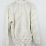 Vintage Y2K Cottagecore Cream Sweater Cardigan Size Medium Photo 2