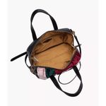 Fossil Sydney Satchel Velvet Patchwork Green Red Pink & Wallet NWT Photo 11