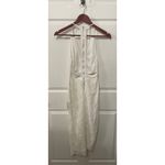 Lulus NWT  Romantic Message White Lace Racerback Sleeveless Midi Dress,XS Photo 8