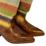 Handmade  Guatemalan Leather Artisan‎ Festival Boots Size 8.5-9 Photo 2