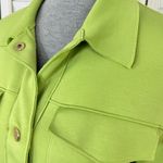 Joie  Reverse Seam Jersey Knit Crop Lady Jacket Lime Green XS Photo 6