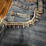 Pilcro ANTHROPOLOGIE rhinestone embellished Denim Blue Women's Shorts Photo 4