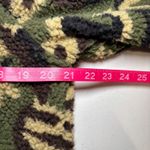 Sanctuary  Green Camoflauge Zip Up Fleece‎ Jacket Lined Medium Photo 7