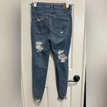 American Eagle Outfitters Ripped Blue Skinny Jeans Size 2 Short Photo 2