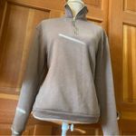 Better Together Quarter Zip Stand Up Collar Pullover Sweatshirt. Size Small Tan Photo 4