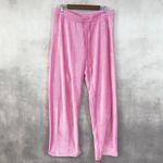 Juicy Couture  Velour Pajama Set Size XL Pink Crown Logo Y2K Rhinestone McBling Photo 3