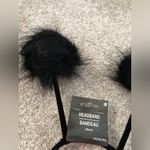 New Halloween costumes cosplay party Black Fuzzy Pom Pom Headband Photo 3