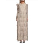 Antonio Melani Born On Fifth Clara Metallic Lace Tiered Ruffled Maxi Dress 10 Photo 11