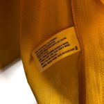 A New Day  Mustard Yellow Round Neck Lace Detail Long Sleeve Blouse M Photo 4