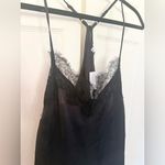 NWT Love, Fire Black Lace Trim Tank Camisole Satin Top Size Small Photo 2