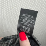 Aritzia Babaton Grey Black Gingham High Rise Pull On Trousers Photo 3