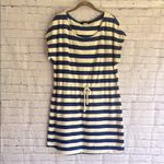 Trixie + LULU Striped Navy and cream short sleeve striped Dress woman’s size L Blue Size L Photo 1