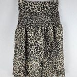 Walter Baker NEW  Tiered Ruffle Skirt Dusty Olive Leopard Print Size 4 Photo 0