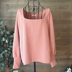 Madewell  Jacard square neck top in faded Rose Photo 1