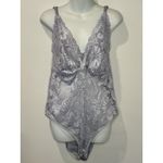 Aerie Garden Party Lace Bodysuit Lavender Size XL EUC!! Purple Photo 1