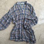 We The Free Distressed Plaid Top Photo 0