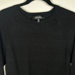 Robert Rodriguez "April" Black Knit Pullover Sweater Ruffled Trim Size M EUC Photo 2