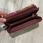 Vera Bradley  Resort Medallion Paisley Pink Red Medium Zipper Wallet Photo 3