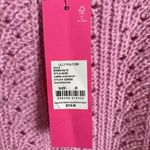 Lilly Pulitzer 'Zabrina' Pink Pointelle Knit Square Neck Sweater Tank Top Sz M Photo 3