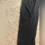 EXPRESS Classic Black Cotton Full Length Leggings with Beading Design - size L Photo 7