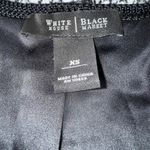 White House | Black Market  Black White Textured Chain Detail‎ Sweater Jacket XS Photo 7