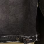 Apple Bottoms Juniors Jean Jacket Black Rinsed Distressed Stretch Crop Denim 7/8 Photo 6