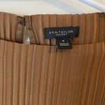 Ann Taylor Brown Pleated Formal Business Casual Blouse size medium Photo 2