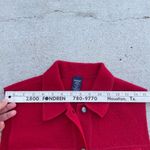 Lands' End Vintage Womens 14 100% Wool Red Western Sweater Vest Cowgirl Photo 3