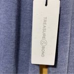 Treasure & Bond  Long Sleeve Blue Gray Heather Ringer Shirt - Size XS Photo 2