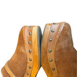 Free People  Calabasas Clog Suede Cognac 41 Rivets Brown Photo 4