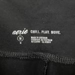 Aerie Black Chill. Play. Move. Cotton Stretch Waistband Leggings - Size M Photo 2