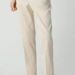 Theory  Pants Womens Treeca Pull-On Pant in Good Linen Neutral Straw Size‎ 14 NEW Photo 0