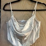 All in Favor Satin Corset Crop Top Photo 0