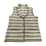 Vintage Orvis Vest Womens Medium XL Earth Tone Southwest Fleece Belted Back Photo 0