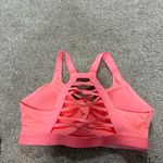 Victoria's Secret Victorias Sport Incredibly Lightweight Mesh Sports Bra Coral Salmon Strappy 34B Photo 1