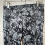 Athleta Grey Black Tie Dye Salutation 7/8 Leggings Small Photo 2
