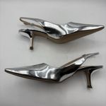 Sam Edelman Womens Bianka Soft Silver Patent Slingback Pump Sz 9 Photo 5