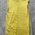 Nine West NWT Women's One Shoulder Yellow Dress Size 0X Plus Photo 0