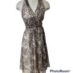 BCBG Maxazria brown halter dress Size 2 Photo 0