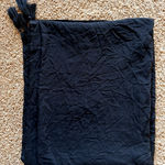 Indah  Clothing Classic Solid Black Tassel Tencel Swim Coverup Wrap Sarong O/S Photo 0