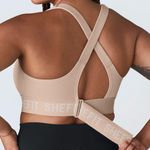 NWT SHEFIT Ultimate Sports Bra‎ Size 6Luxe in Sandstorm Tan Photo 3