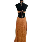 RUMER Kenya ring maxi dress NWT Orange Photo 1